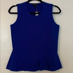 J. Crew Sleeveless peplum blouse, size XS
